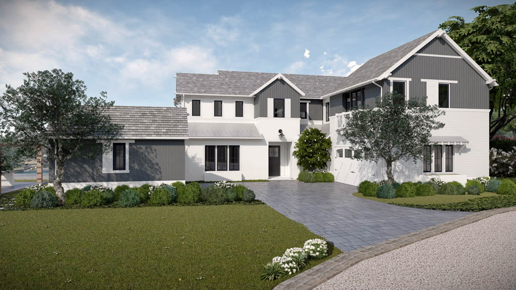 Front view rendering of home at Arrieta option 6