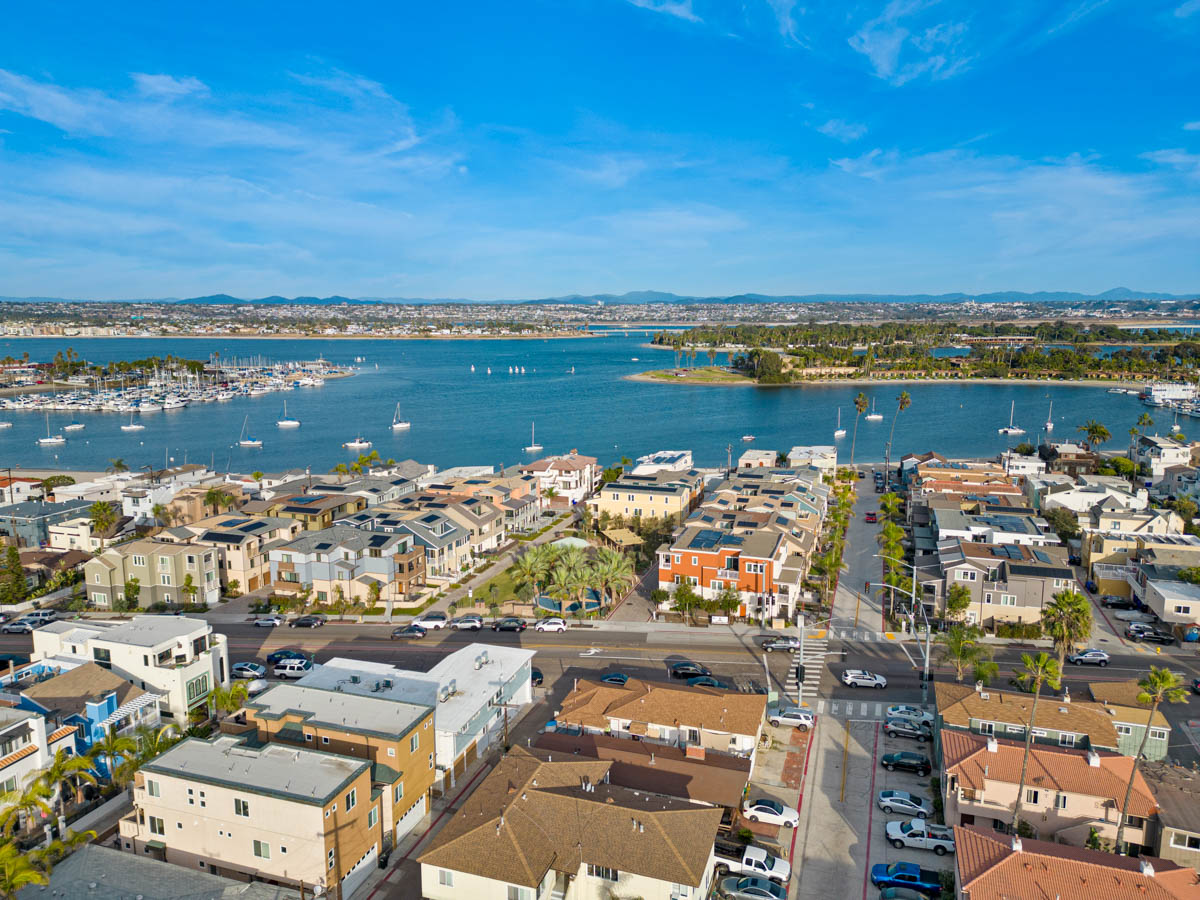 Ariel view of the newly construction Bayside Cove