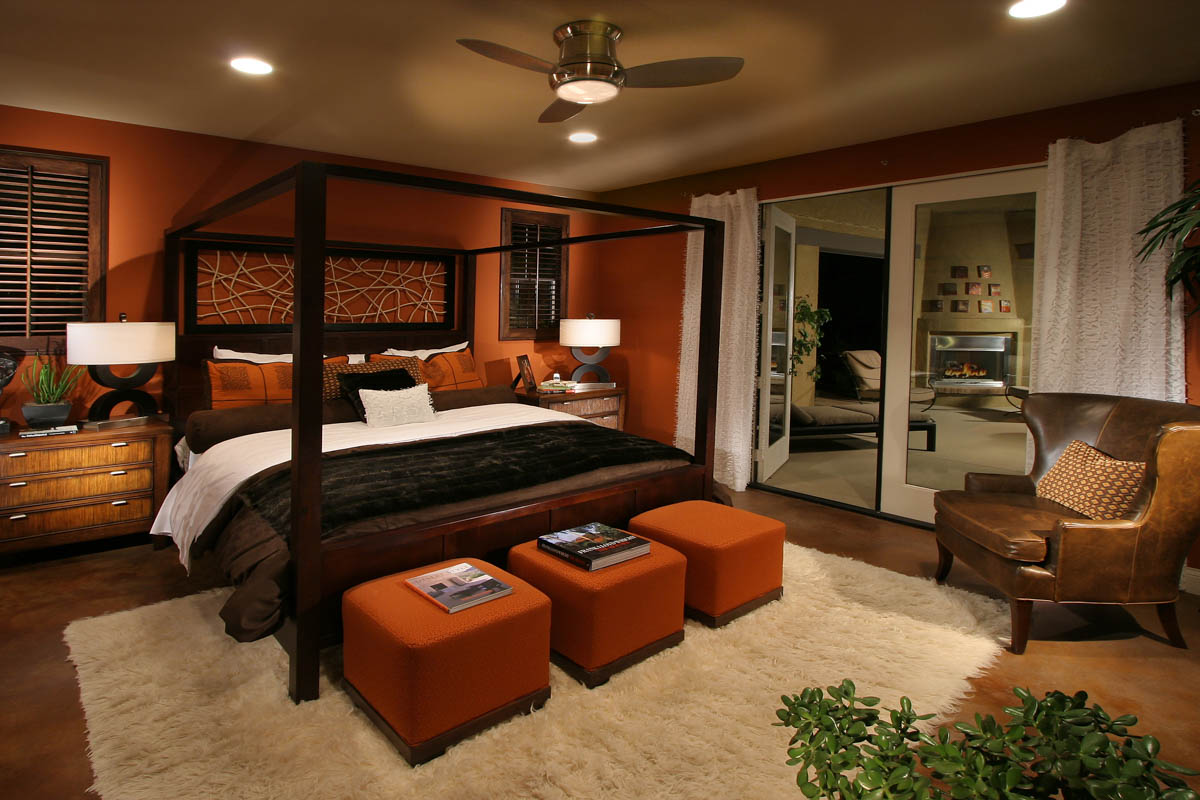 Master bedroom of the Monte Sereno home