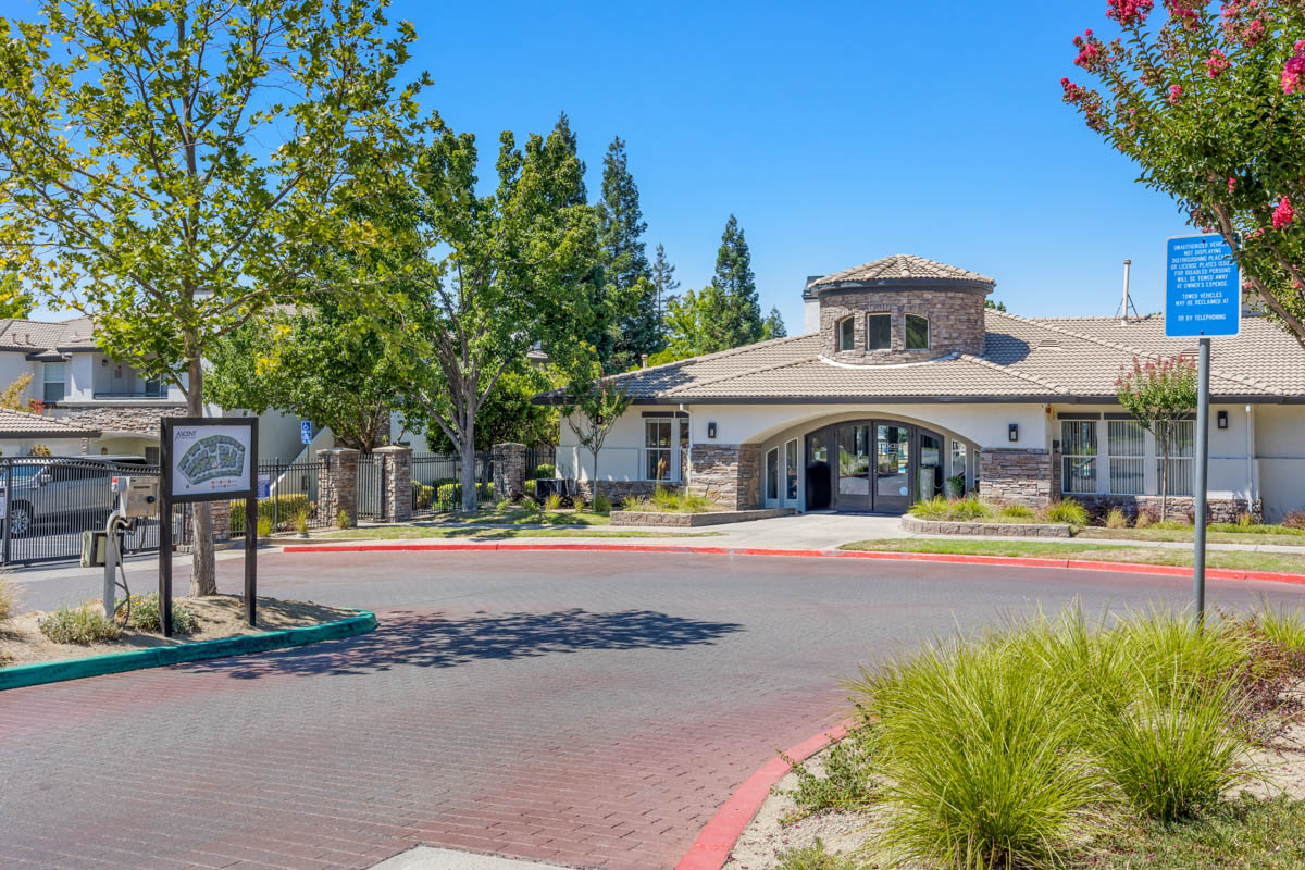 Roadway to office building at the Terraces at Highland development