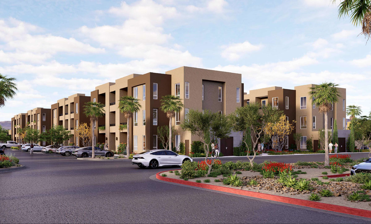 view from lot with trees