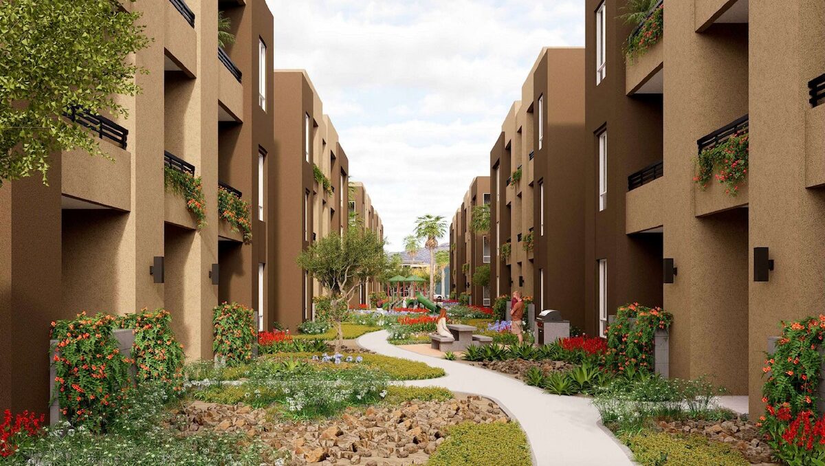 through buildings walkway