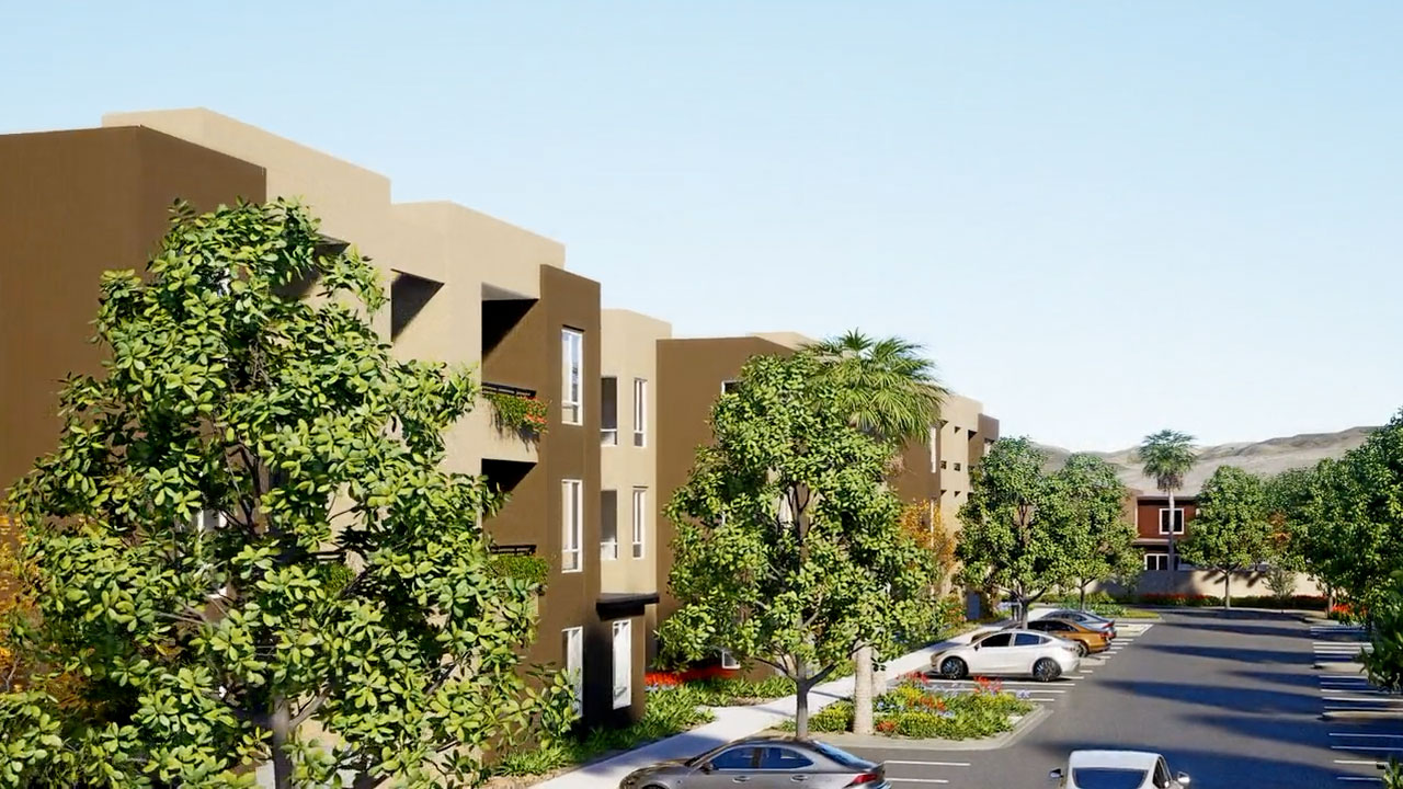 view from parking lot