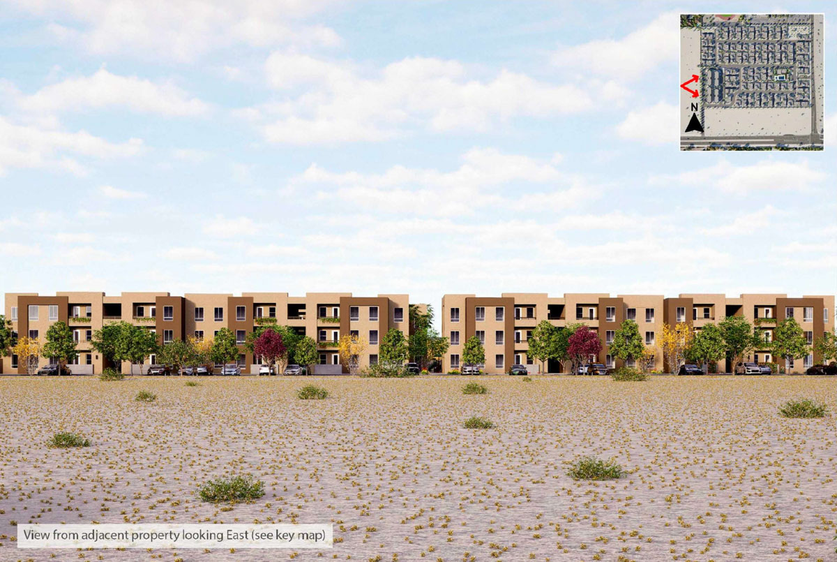 view from adjacent property